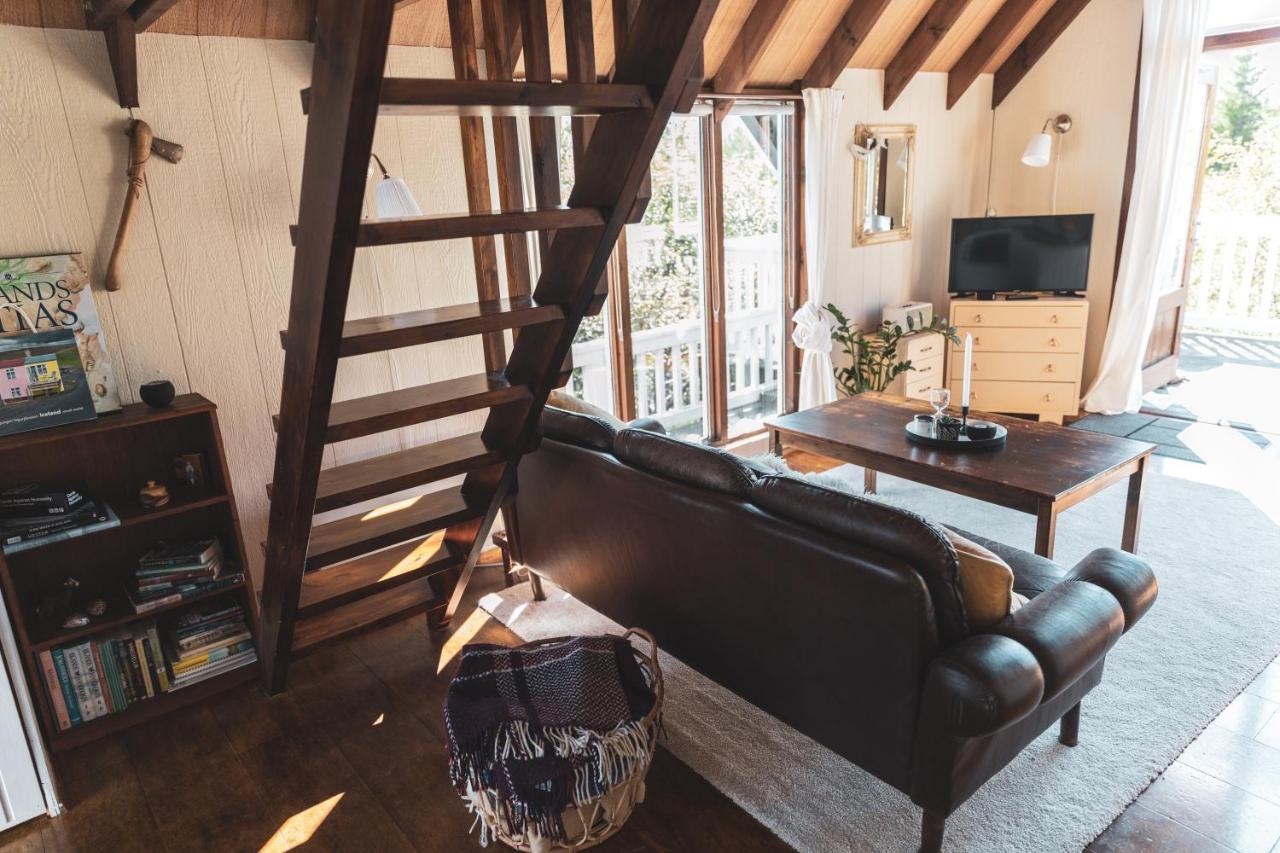 Bjoerk - A Cozy Hilltop Cottage - Great Location! Blaskogabyggd 外观 照片