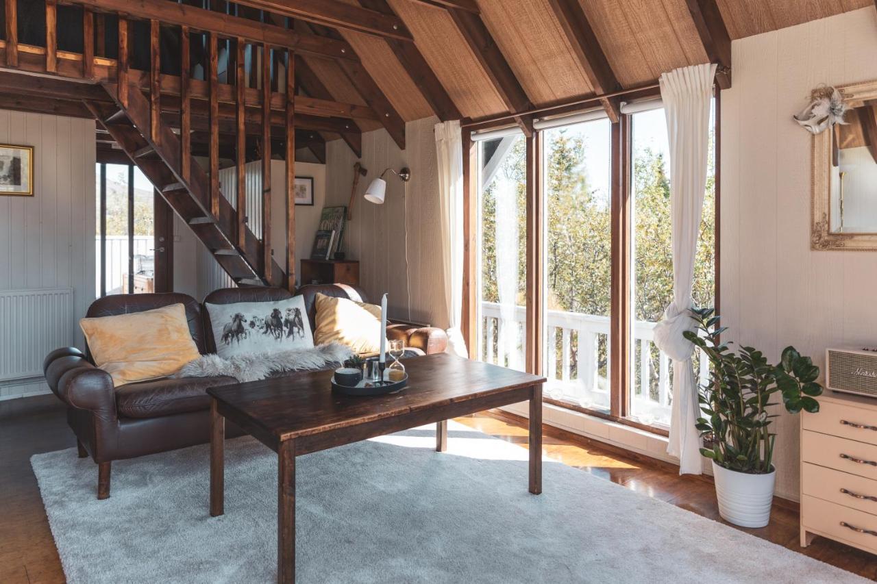 Bjoerk - A Cozy Hilltop Cottage - Great Location! Blaskogabyggd 外观 照片